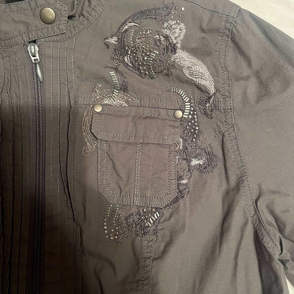 Gray Full Zip Jacket - image 3